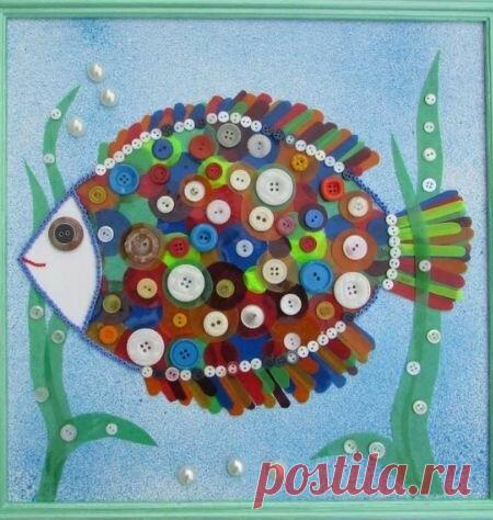 Поделки из пуговиц | Hobby Style | Яндекс Дзен
