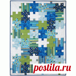 Подключите Многоточие - Baby Boy Quilt шаблон