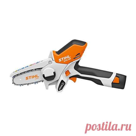 Аккумуляторный сучкорез Stihl GTA 26 (без АКБ и ЗУ). Аккумуляторный сучкорез Stihl GTA 26 представляет собой маленькую универсальную, но в то же время, мощную пилу. Незаменимый помощник при работе в саду. Сучкорезом очень удобно отпиливать сучки на деревьях, так как агрегат очень компактный и легкий. GTA 26 имеет шину и цепь. Аккумулятор AS 2 приобретается отдельно.