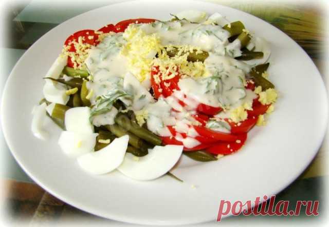 Салат Паради из помидоров и стручков фасоли рецепт с фото пошагово - 1000.menu