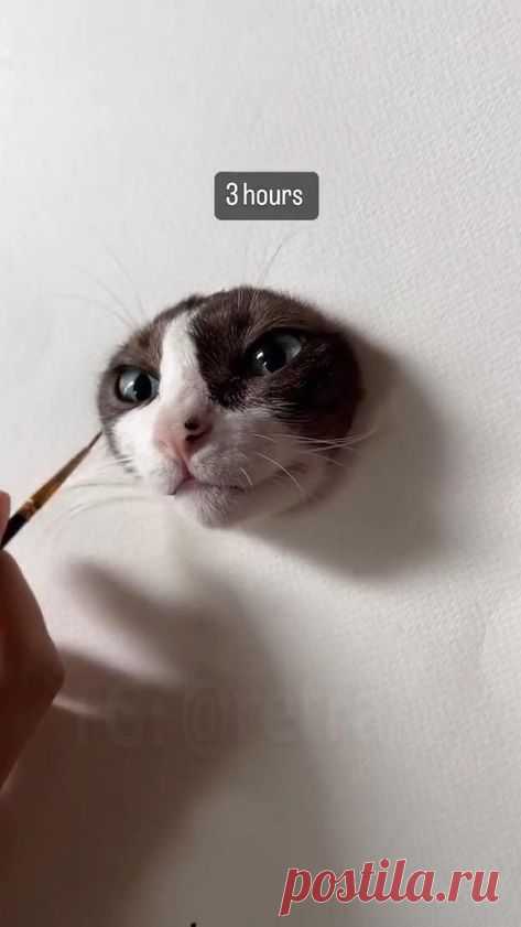 цените реалистичный рисунок с 3D-эффектом😊