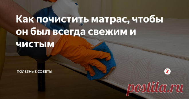 Как почистить матрас, чтобы он был всегда свежим и чистым