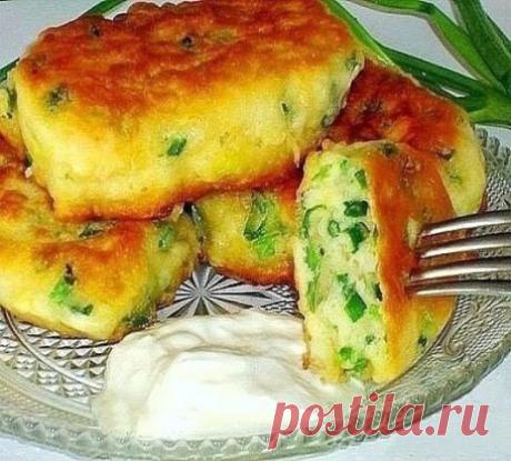 Самые ленивые пирожки с яйцом и зелёным луком за 10 минут Любимые пирожки и оладьи в одном флаконе!