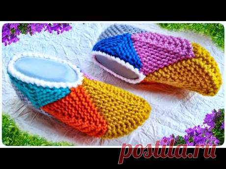 СВЯЗАЛА ТАКУЮ КРАСОТУ ИЗ ОСТАТКОВ ПРЯЖИ💥СЛЕДКИ БЕЗ ШВОВ!!!