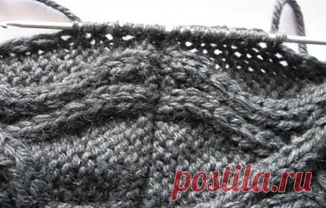 Вязание рукава сверху от плеча спицами