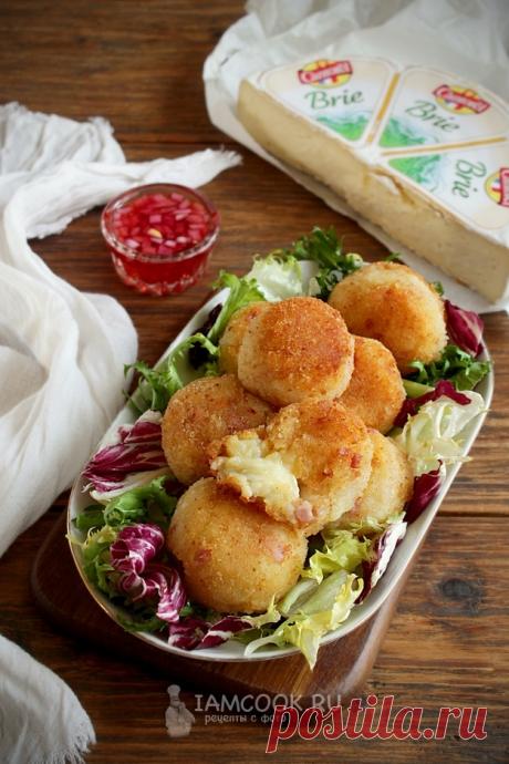 Картофельные шарики с ветчиной и сыром