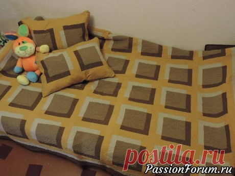 Покрывало с подушками. - запись пользователя mamam (Людмила) в сообществе Шитье в категории Пэчворк