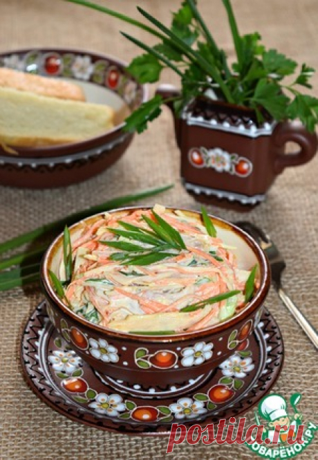 Овощной салат с копченой курицей &quot;Любимый&quot; - кулинарный рецепт