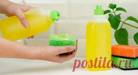 Как превратить одну бутылку средства для мытья посуды в две | Полезные советы на все случаи жизни