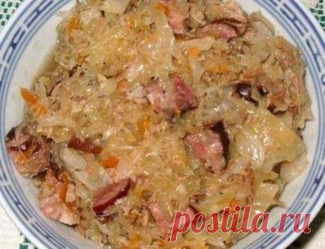 Кулинарный рецепт Бигус из квашеной капусты с фото