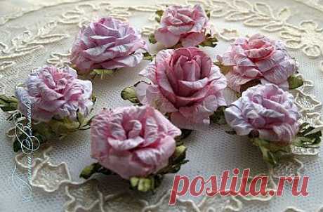 ...Жажда Творчества...: МК "Кудрявые розочки" от Галины Волковой