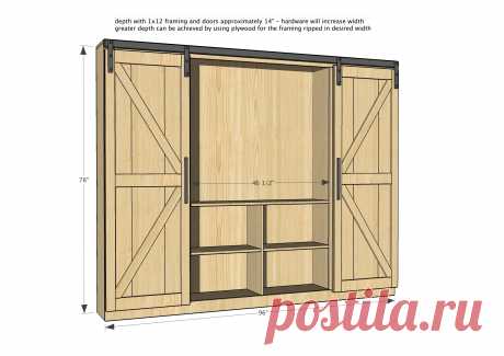 Строим шкаф TV для дачи - DIY Projects