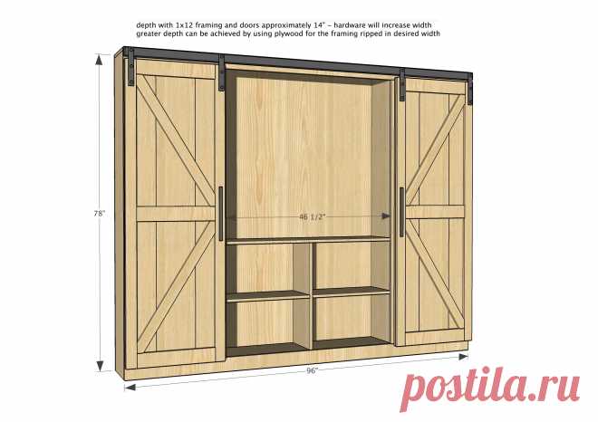 Строим шкаф TV для дачи - DIY Projects