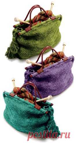 (588) Knitted knitting bag | Knit & Crochet Bag