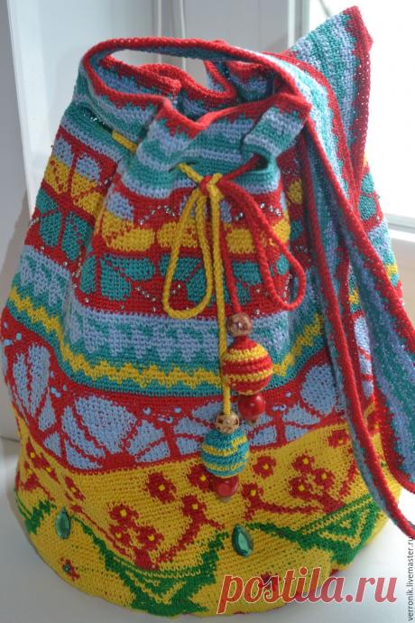 Сумка-торба: Колумбийская мочила. (Mochila) Вязаная сумка – купить на Ярмарке Мастеров – C2FGBRU | Сумка-торба, Самара Сумка-торба: Колумбийская мочила. (Mochila) Вязаная сумка в интернет-магазине на Ярмарке Мастеров. Мочила (Mochila) – традиционная колумбийская сумка ручной работы. Многие сотни лет женщины индейских племен Aruahuaca, Kankuamo и Kogui из горной местности Сьерра-Невада-де-Санта-Марта ткали из шерсти мешкоподобные сумки.