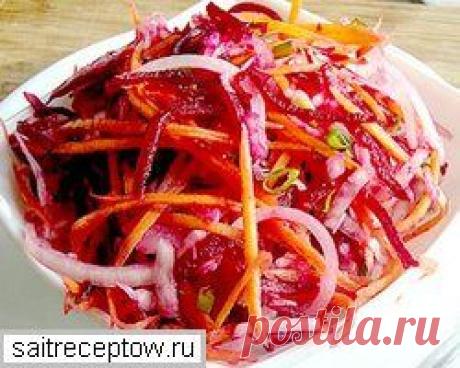 Салат из свеклы и капусты | Сайт рецептов