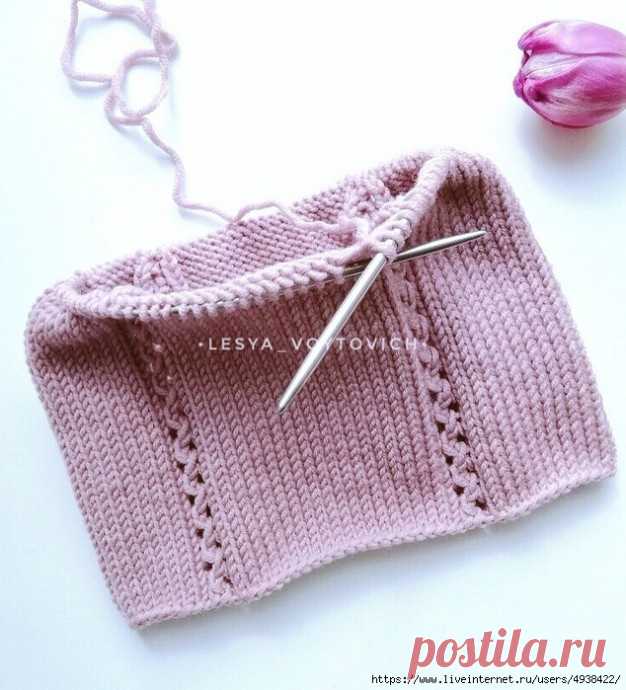 Шапочка «candy» спицами