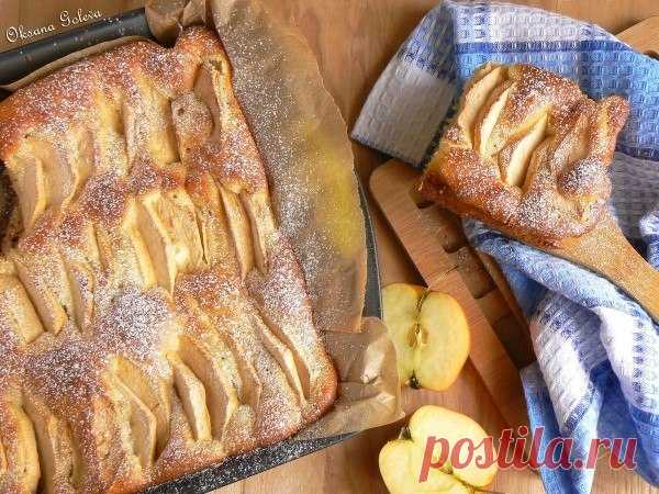 Интересные новости    Очень простой и очень вкусный яблочный пирог на молоке.
