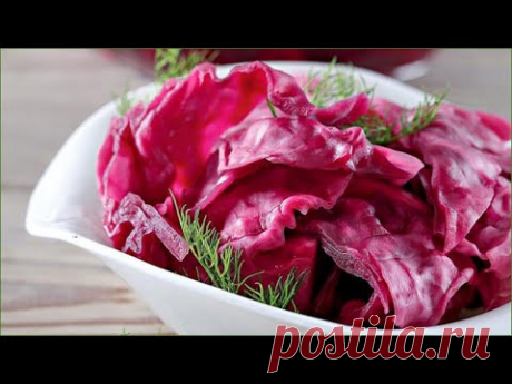 კომბოსტოს მწნილი (капуста со свеклой на зиму)