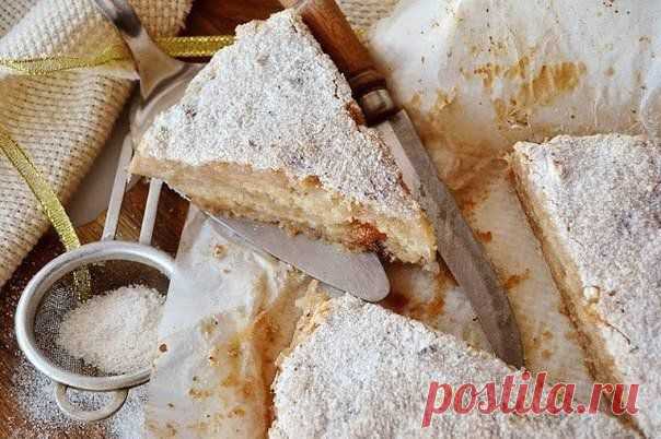 Насыпной яблочный пирог.