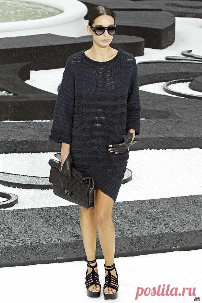 К осени: вяжем подиумное платье от Chanel