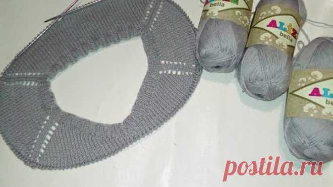 ПОЛЕЗНО ЗНАТЬ! Реглан сверху с ростком. Росток для ленивых. Вязание спицами. Рынашко