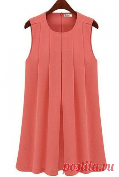sleeveless pleated dress | Что надеть