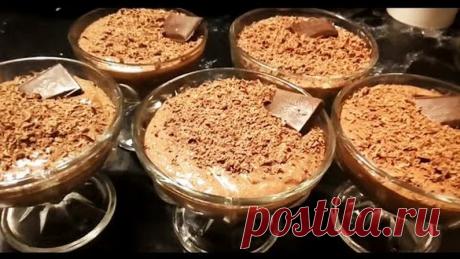 ТВОРОЖНЫЙ ДЕСЕРТ С КАКАО за 5 минут! Мега шоколадный и мега вкусный! Мне очен...