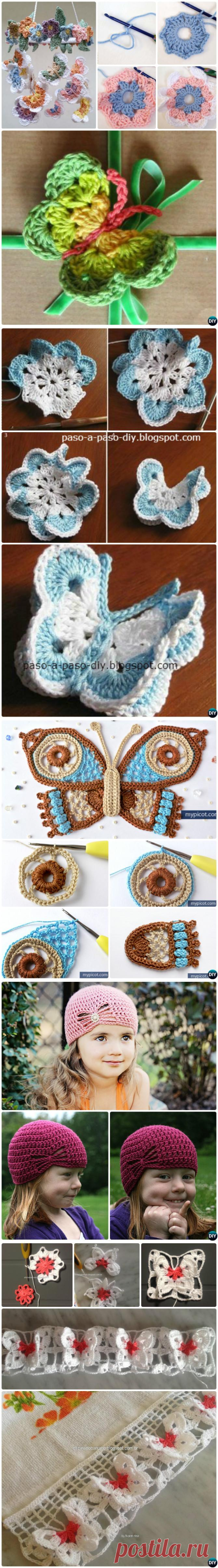 18 Crochet Butterfly Free Patterns