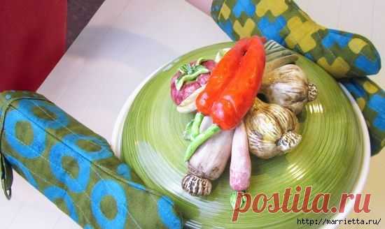 Шьем прихватку варежку. Выкройка