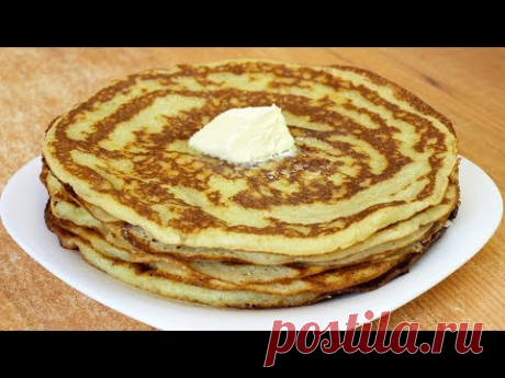Блины на манке - видео рецепт