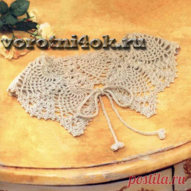 Ажурный воротник Семь ананасов