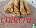 Вафельные трубочки на сковороде