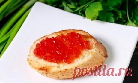 Рецепты вкусных бутербродов с красной икрой на праздничный стол