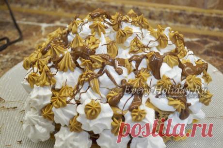 Торт "Графские развалины" с безе и бисквитом