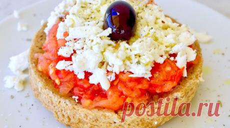 Дакос — простой рецепт критской закуски |