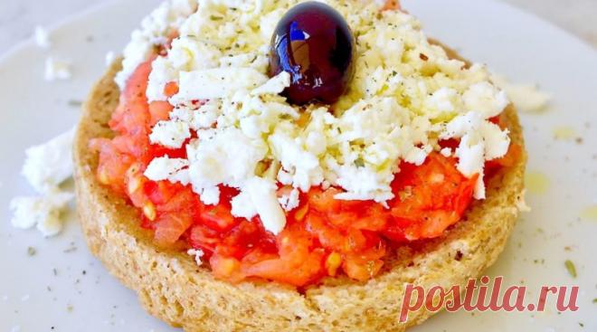 Дакос — простой рецепт критской закуски |