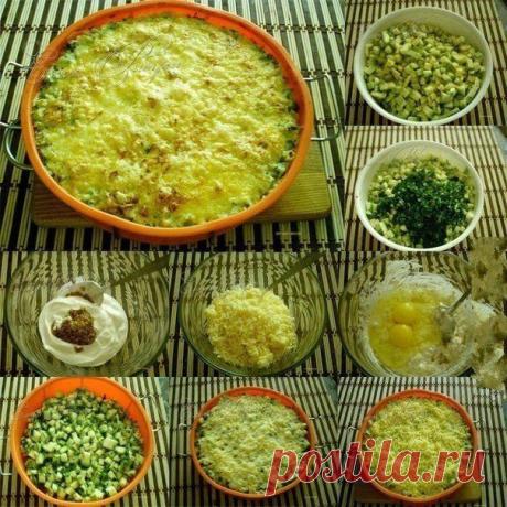 Кабачки, запеченные с сыром.