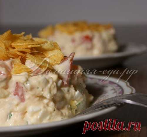 СЫРНЫЙ САЛАТ С ПОМИДОРАМИ И ВЕТЧИНОЙ