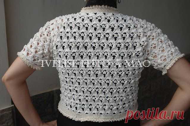 Женская кофта. Белая кофта крючком схема | Все о рукоделии: схемы, мастер классы, идеи на сайте labhousehold.com