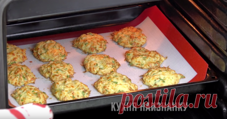 Капустные оладьи в духовке: готовлю обычно двойную порцию, иначе не хватает | Кухня наизнанку | Яндекс Дзен