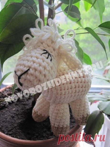 Игрушка погремушка овечка амигуруми вязанная крючком - мастер класс с фото | Уход за новорожденным