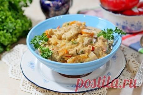 Тушеное мясо с овощами

Ингредиенты:

Свинина — 500 г
Показать полностью…