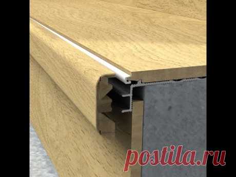 Обрамление лестницы при помощи QuickStep INCIZO