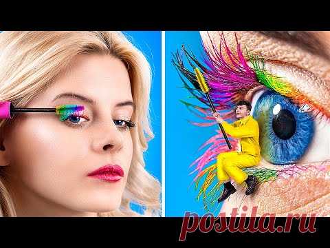 Радужный против чёрно-белого челлендж! 24 часа в чужом цвете!