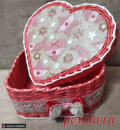 Плетеные шкатулки в виде сердца купить в Беларуси HandMade, цены в интернет магазинах