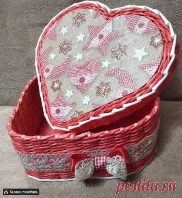 Плетеные шкатулки в виде сердца купить в Беларуси HandMade, цены в интернет магазинах