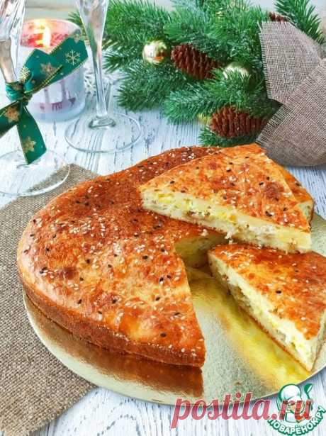 Наливной пирог с капустой и яйцом – кулинарный рецепт