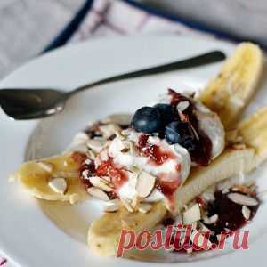 Бананы сплит с йогуртом - BestCook