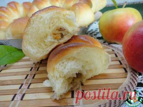 Булочки с яблоками и орехами Кулинарный рецепт(***)